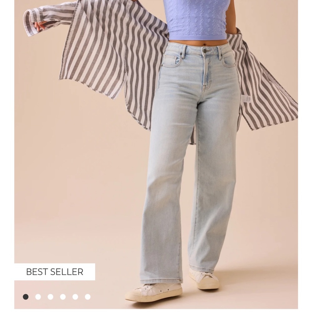 Altar'd State Light Blue Straight Leg Jeans